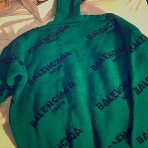 Balenciaga Green Turtleneck